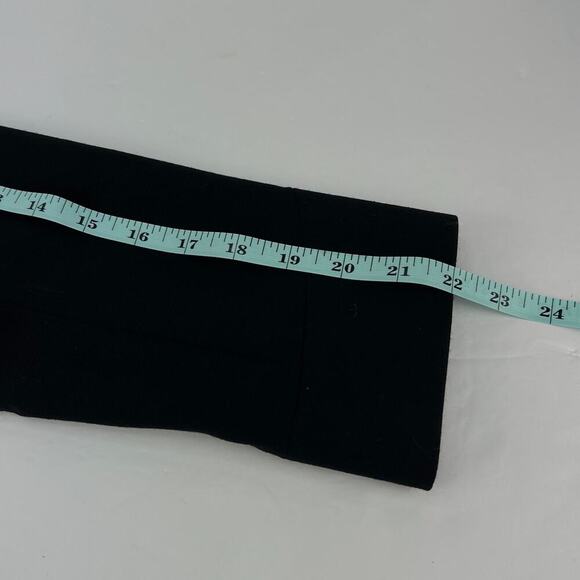 Pendleton 10 Petite Structured Hi Low Notched Collar Button Up Black Wool Blazer - Picture 12 of 13